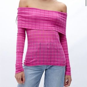 NWT Free People Snowbunny off shoulder top large